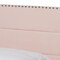 Baxton Studio Tamira Modern and Contemporary Glam Light Pink Velvet Fabric Full Size Panel Bed 183-11272-Zoro - alternate 2